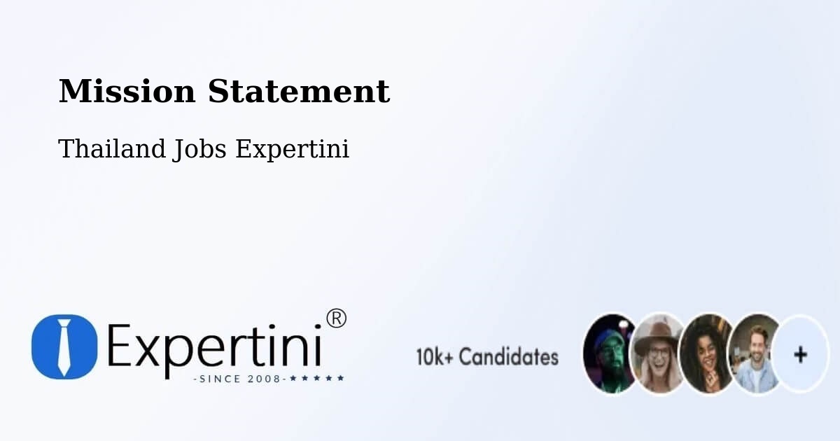 Corporate Mission – Amphoe Wang Sombun - Thailand Jobs Expertini